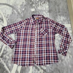 Merrell Red and Blue Plaid Women's Shirt